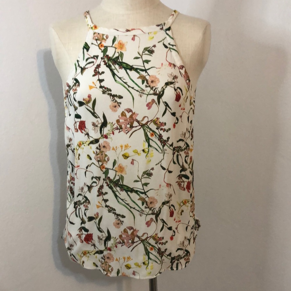 Zara woman sleeveless top with back tie size medium